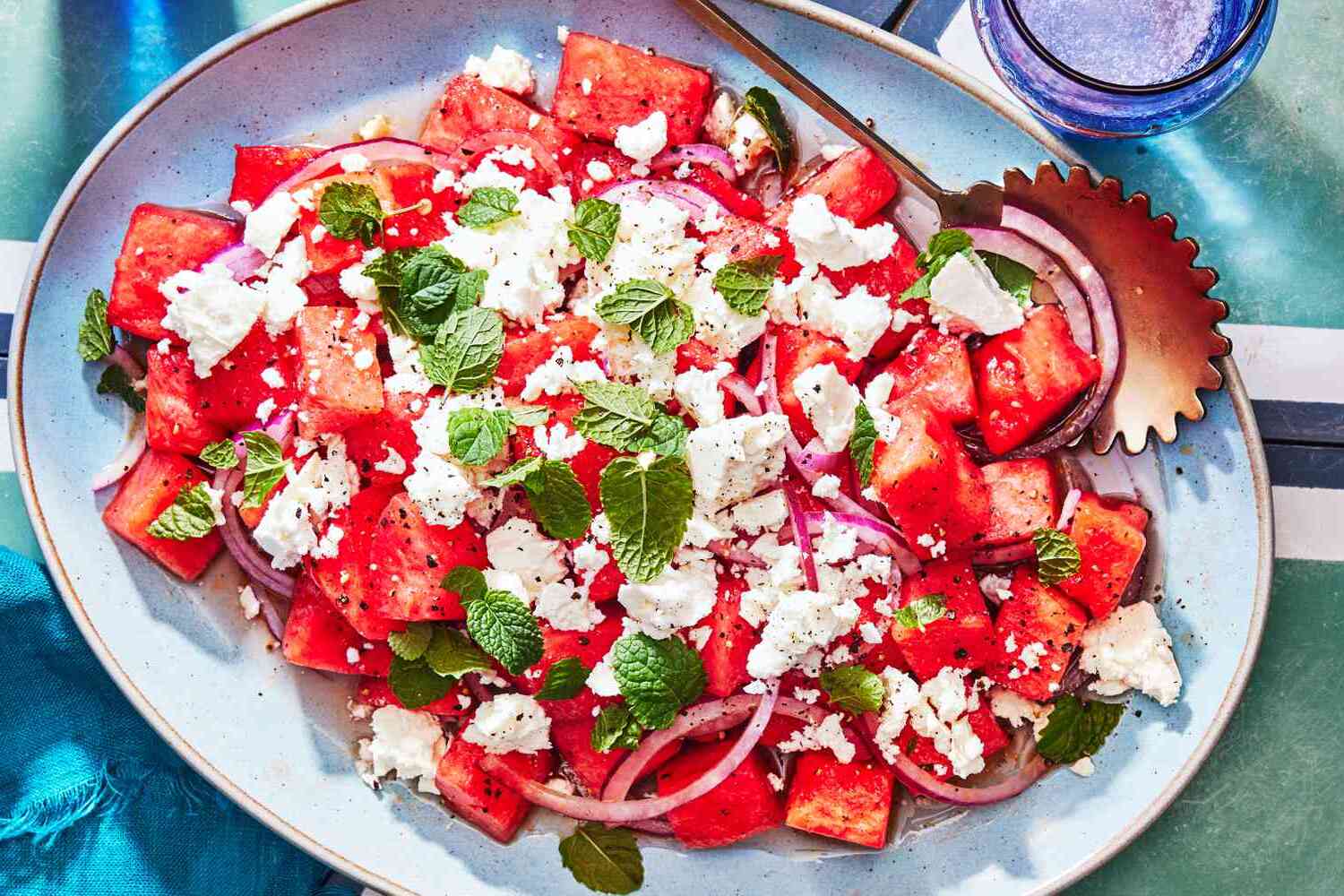 halloumi-salad-with-watermelon-mint-watermelon-feta-mint-salad