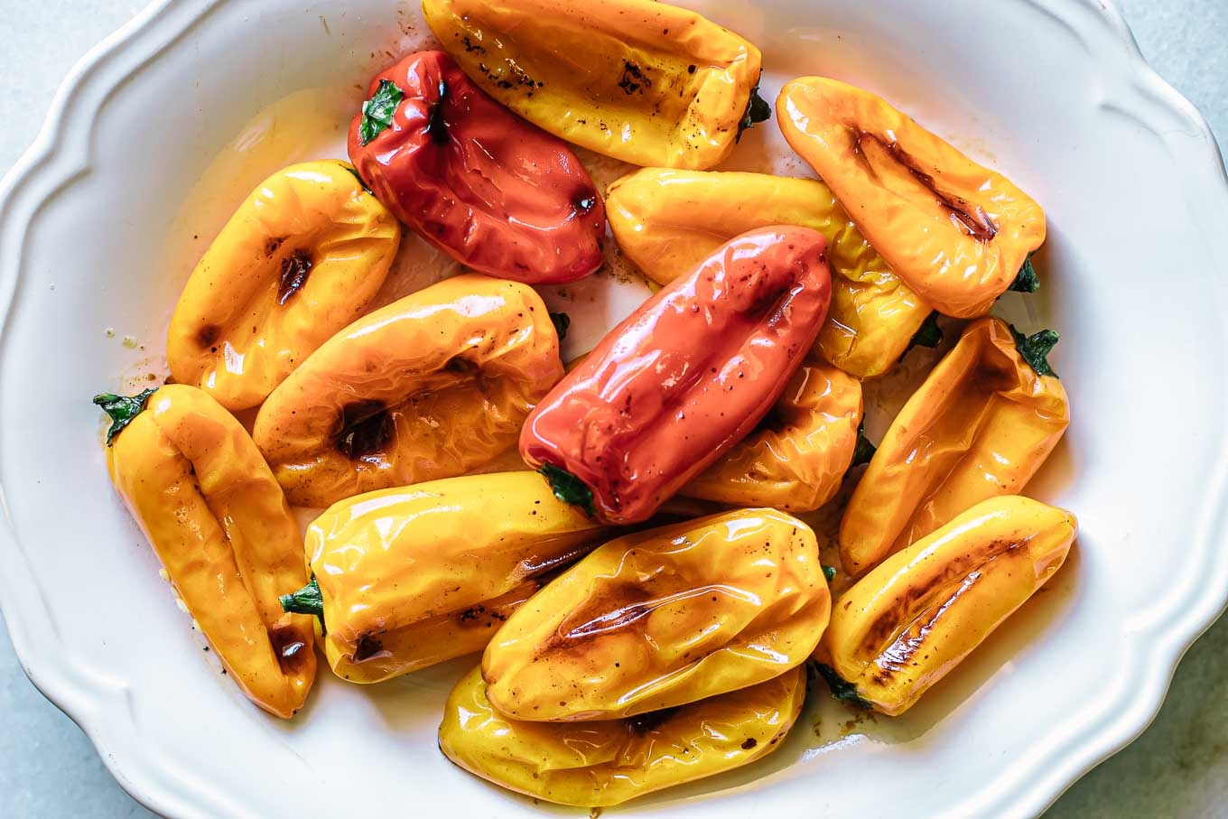 roasted-yellow-orange-peppers
